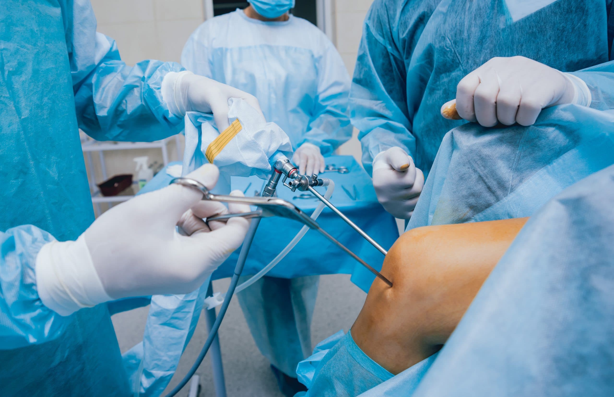 Advanced cartilage regeneration surgery in theatre